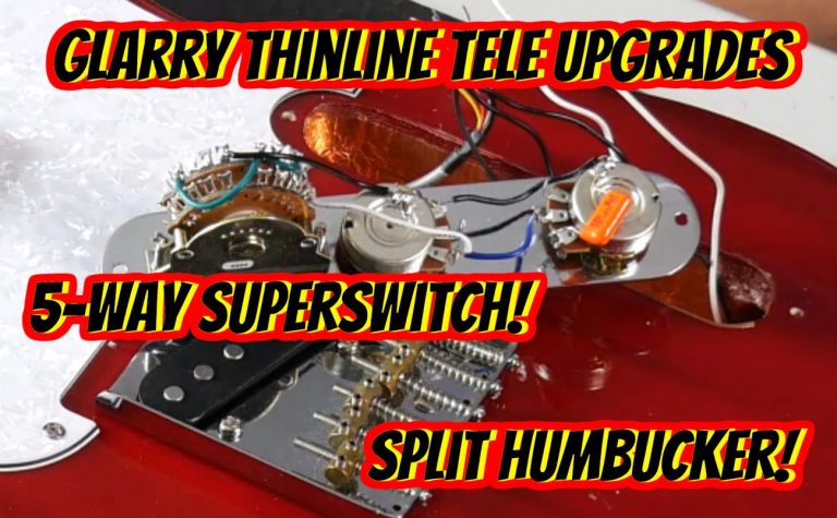 Glarry Thinline Tele SuperSwitch Pickups Tuners Upgrade