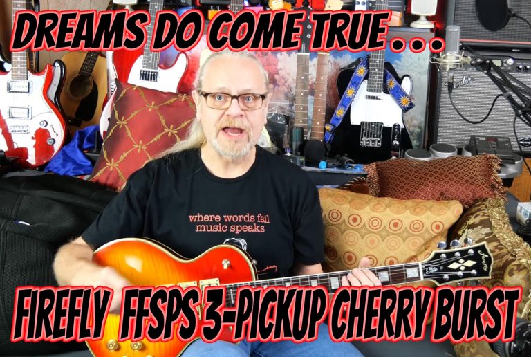 Firefly New FFSPS 3 Pickups Cherry Burst Color Guitar Review and Demo_iris2