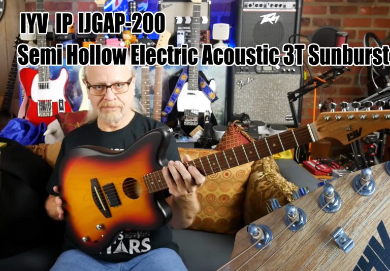 IYV IGAP-200 Semi Hollow Electric Acoustic Guitar