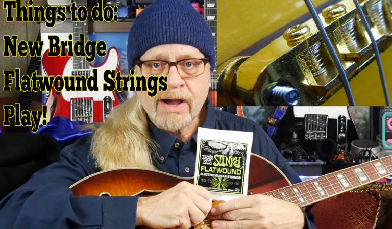 Upgrading Your Hollow Body Jazz Guitar Installing a New Bridge and Flatwound Strings